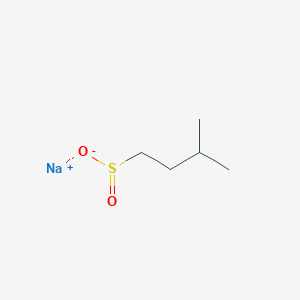 molecular formula C5H11NaO2S B13209129 Sodium 3-methylbutane-1-sulfinate 