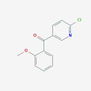 B1320913 2-Chloro-5-(2-methoxybenzoyl)pyridine CAS No. 86580-59-8