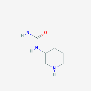 molecular formula C7H15N3O B13209147 3-Methyl-1-(piperidin-3-yl)urea 