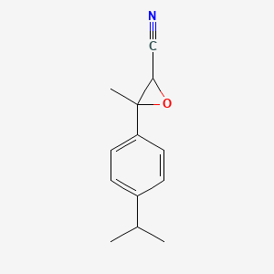 3-Methyl-3-[4-(propan-2-yl)phenyl]oxirane-2-carbonitrile