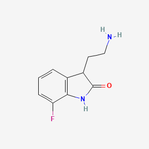 3-(2-aminoethyl)-7-fluoro-2,3-dihydro-1H-indol-2-one