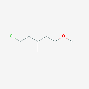 molecular formula C7H15ClO B13209202 1-Chloro-5-methoxy-3-methylpentane 