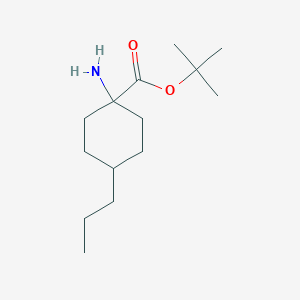 tert-Butyl 1-amino-4-propylcyclohexane-1-carboxylate