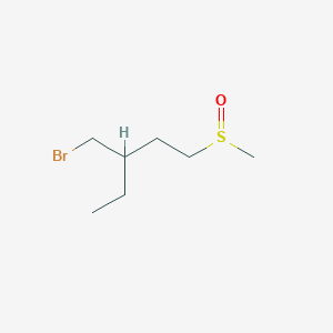 3-(Bromomethyl)-1-methanesulfinylpentane