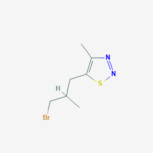 5-(3-Bromo-2-methylpropyl)-4-methyl-1,2,3-thiadiazole