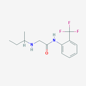 2-[(Butan-2-yl)amino]-N-[2-(trifluoromethyl)phenyl]acetamide