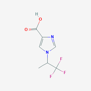 1-(1,1,1-Trifluoropropan-2-yl)-1H-imidazole-4-carboxylic acid