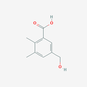 molecular formula C10H12O3 B13209321 5-(Hydroxymethyl)-2,3-dimethylbenzoic acid 