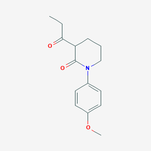 1-(4-Methoxyphenyl)-3-propanoylpiperidin-2-one