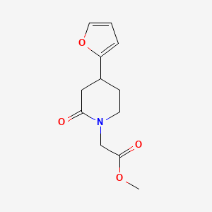 Methyl 2-[4-(furan-2-yl)-2-oxopiperidin-1-yl]acetate