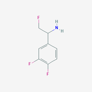 1-(3,4-Difluorophenyl)-2-fluoroethan-1-amine