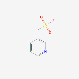 molecular formula C6H6FNO2S B13209378 (Pyridin-3-yl)methanesulfonyl fluoride 