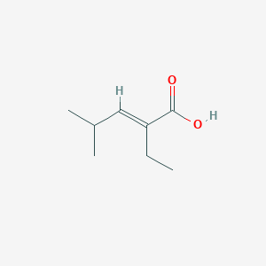 (2E)-2-Ethyl-4-methylpent-2-enoic acid