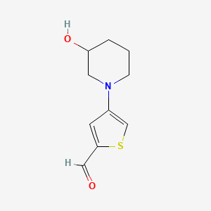 4-(3-Hydroxypiperidin-1-yl)thiophene-2-carbaldehyde