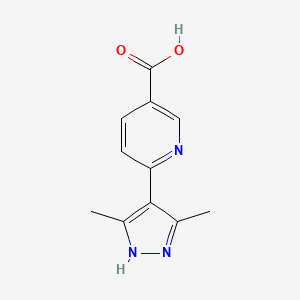 6-(3,5-Dimethyl-1H-pyrazol-4-YL)nicotinic acid