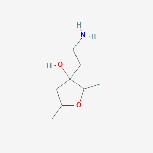 3-(2-Aminoethyl)-2,5-dimethyloxolan-3-ol