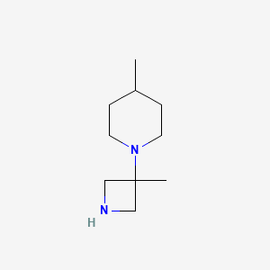 4-Methyl-1-(3-methylazetidin-3-yl)piperidine