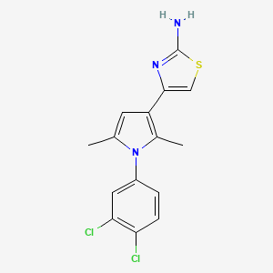 4-[1-(3,4-dichlorophenyl)-2,5-dimethyl-1H-pyrrol-3-yl]-1,3-thiazol-2-amine