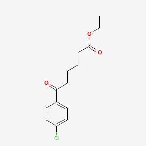 molecular formula C14H17ClO3 B1320949 6-(4-氯苯基)-6-氧代己酸乙酯 CAS No. 54029-05-9