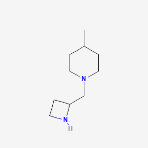 molecular formula C10H20N2 B13209502 1-[(Azetidin-2-yl)methyl]-4-methylpiperidine 