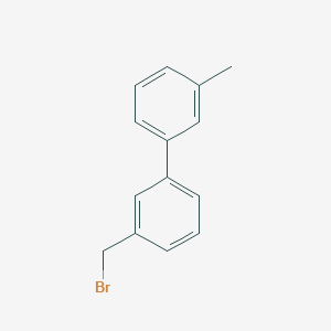 molecular formula C14H13B B1320951 3-(溴甲基)-3'-甲基-1,1'-联苯 CAS No. 76350-82-8
