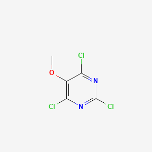 molecular formula C5H3Cl3N2O B1320953 2,4,6-三氯-5-甲氧基嘧啶 CAS No. 60703-46-0
