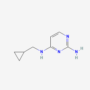 molecular formula C8H12N4 B1320958 N4-(环丙基甲基)嘧啶-2,4-二胺 CAS No. 1169699-05-1