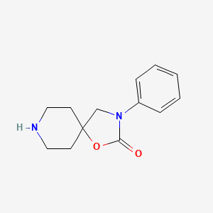 molecular formula C13H16N2O2 B1320963 3-苯基-1-氧杂-3,8-二氮杂螺[4.5]癸-2-酮 CAS No. 77211-58-6
