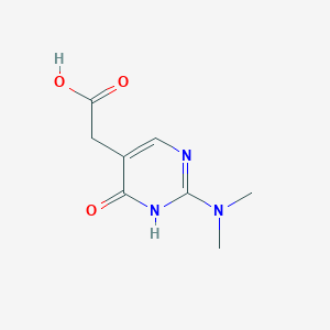 2-[2-(Dimethylamino)-6-oxo-1,6-dihydropyrimidin-5-yl]acetic acid