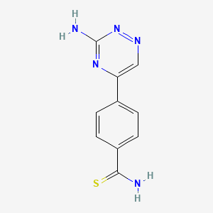 4-(3-Amino-1,2,4-triazin-5-yl)benzene-1-carbothioamide