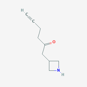 1-(Azetidin-3-yl)hex-5-yn-2-one