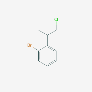 molecular formula C9H10BrCl B13209670 1-Bromo-2-(1-chloropropan-2-yl)benzene 