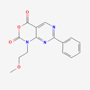 molecular formula C15H13N3O4 B1320972 1-(2-甲氧基乙基)-7-苯基-1H-嘧啶并[4,5-d][1,3]噁嗪-2,4-二酮 CAS No. 76361-14-3