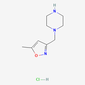 1-[(5-Methyl-1,2-oxazol-3-yl)methyl]piperazine hydrochloride