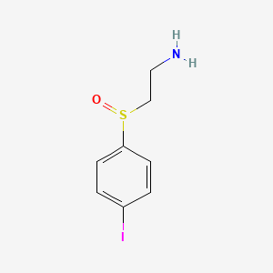 molecular formula C8H10INOS B13209729 2-(4-Iodobenzenesulfinyl)ethan-1-amine 