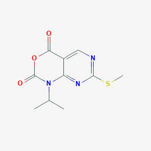 B1320973 1-isopropyl-7-(methylthio)-1H-pyrimido[4,5-d][1,3]oxazine-2,4-dione CAS No. 76360-89-9