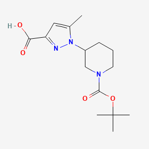 1-{1-[(tert-butoxy)carbonyl]piperidin-3-yl}-5-methyl-1H-pyrazole-3-carboxylic acid