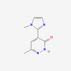 6-methyl-4-(1-methyl-1H-imidazol-2-yl)-2,3-dihydropyridazin-3-one