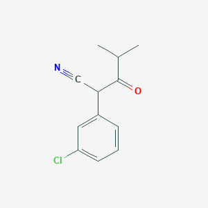 2-(3-Chlorophenyl)-4-methyl-3-oxopentanenitrile