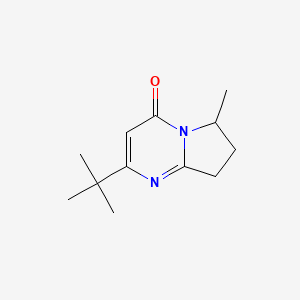 2-tert-Butyl-6-methyl-4H,6H,7H,8H-pyrrolo[1,2-a]pyrimidin-4-one