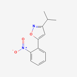 5-(2-Nitrophenyl)-3-(propan-2-yl)-1,2-oxazole