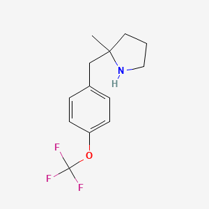 2-Methyl-2-{[4-(trifluoromethoxy)phenyl]methyl}pyrrolidine