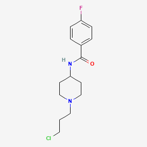 molecular formula C15H20ClFN2O B1320983 N-[1-(3-Chloropropyl)piperidin-4-yl]-4-fluorobenzamide CAS No. 72084-87-8