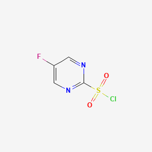 molecular formula C4H2ClFN2O2S B13209858 5-Fluoropyrimidine-2-sulfonyl chloride 