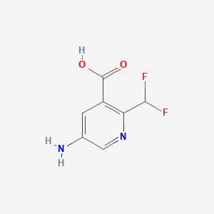 5-Amino-2-(difluoromethyl)pyridine-3-carboxylic acid