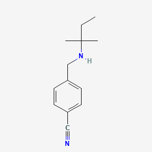 4-{[(2-Methylbutan-2-YL)amino]methyl}benzonitrile