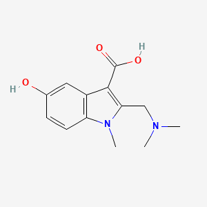 2-[(Dimethylamino)methyl]-5-hydroxy-1-methyl-1H-indole-3-carboxylic acid