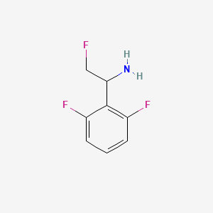 molecular formula C8H8F3N B13209890 1-(2,6-Difluorophenyl)-2-fluoroethan-1-amine 