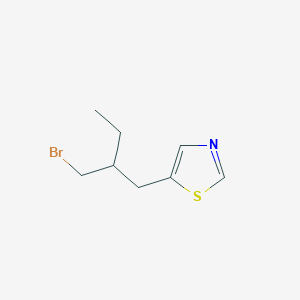 5-[2-(Bromomethyl)butyl]-1,3-thiazole