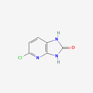 molecular formula C6H4ClN3O B1320990 5-氯-1H-咪唑并[4,5-b]吡啶-2(3H)-酮 CAS No. 40851-98-7